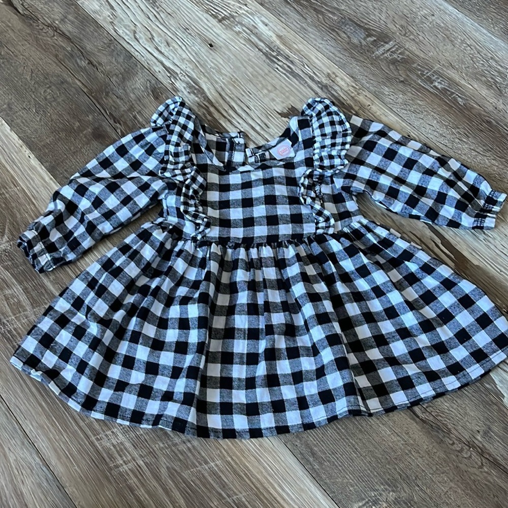 Black and white Plaid Dress